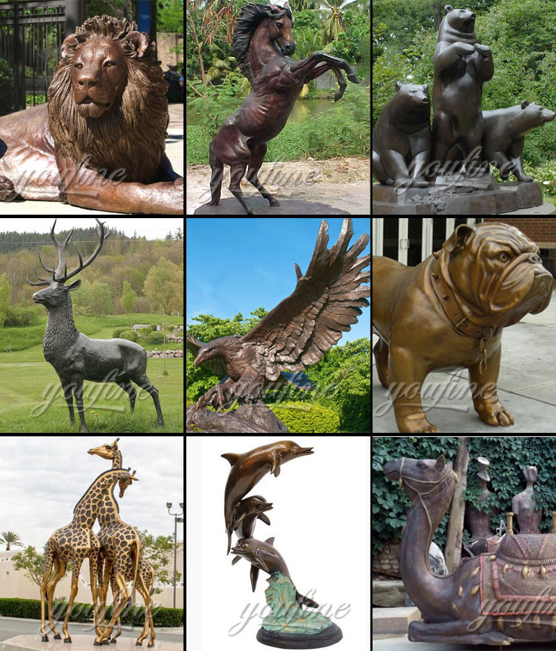 bronze annimal sculpture for sale
