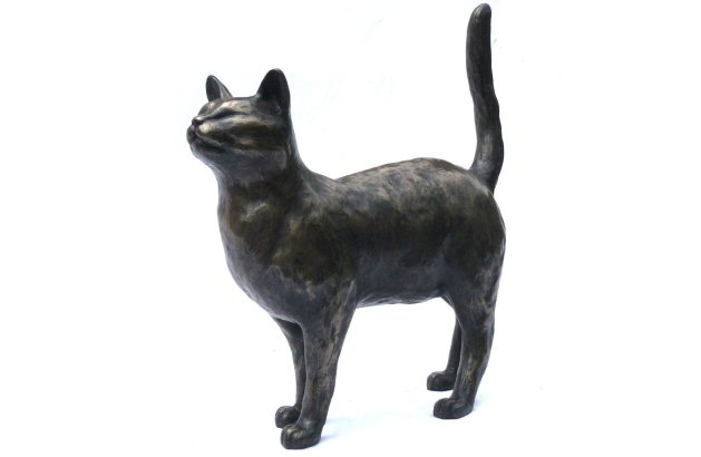 New design indoor bronze statue cat for sale 