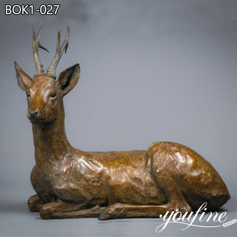 bronze deer statues,