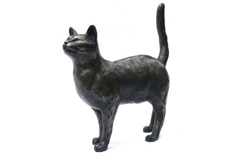 New design indoor bronze statue cat for sale